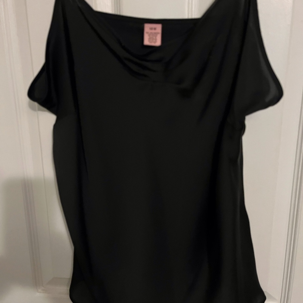Lane Bryant Classic Black Blouse